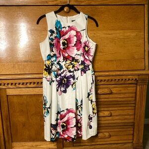 Vince Camuto Sleeveless Floral Fit & Flare Cocktail Dress